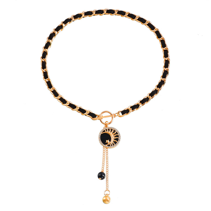 Olivenorma Black Wrap Velvet Choker Necklace - Moon - image 19
