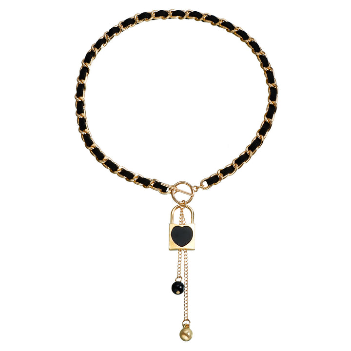 Olivenorma Black Wrap Velvet Choker Necklace - Concentric Lock - image 35