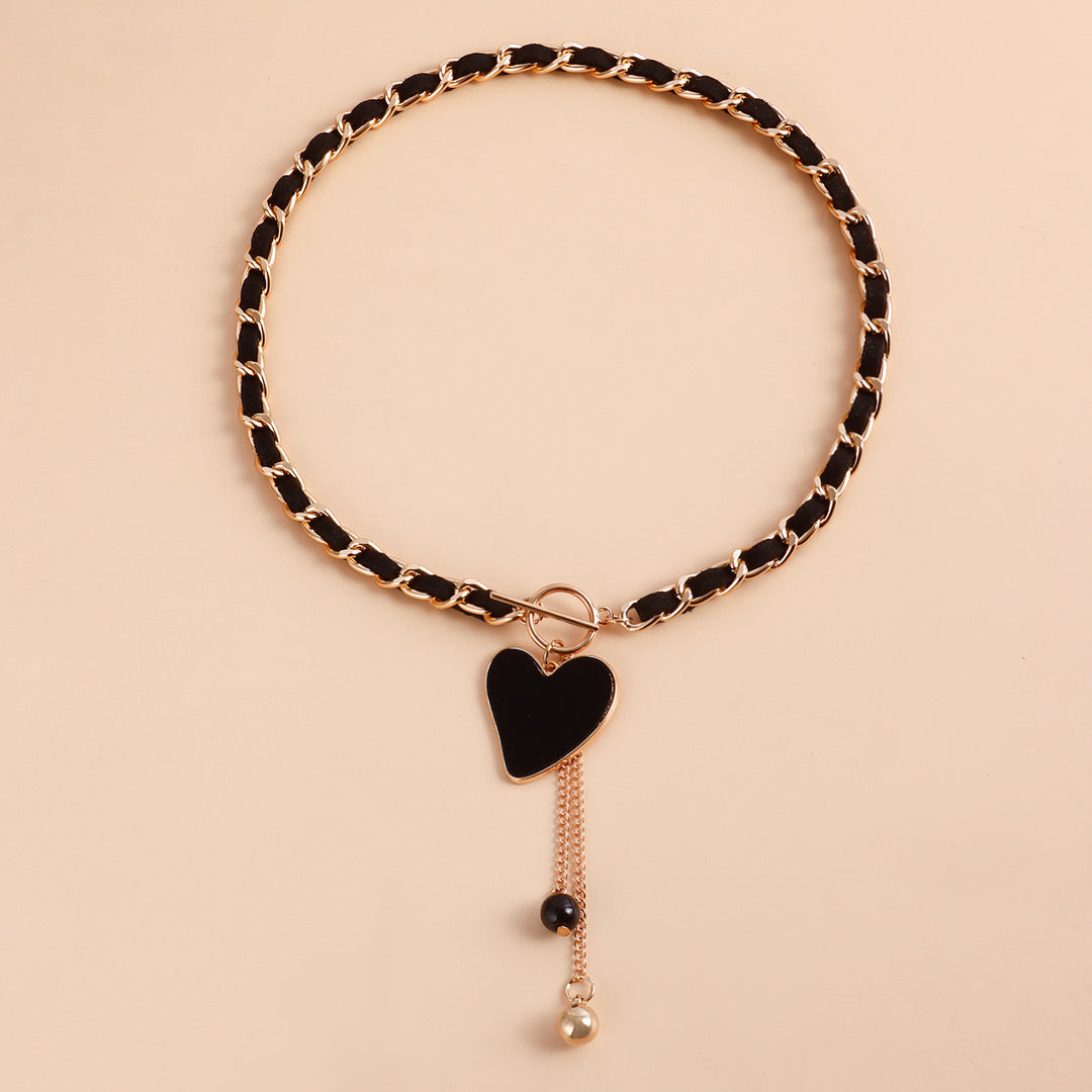 Olivenorma Black Wrap Velvet Choker Necklace - Love - image 6