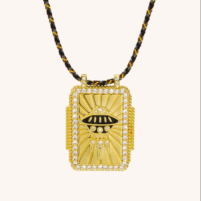 Olivenorma Tarot Card Braided Rope Necklace - UFO - image 5