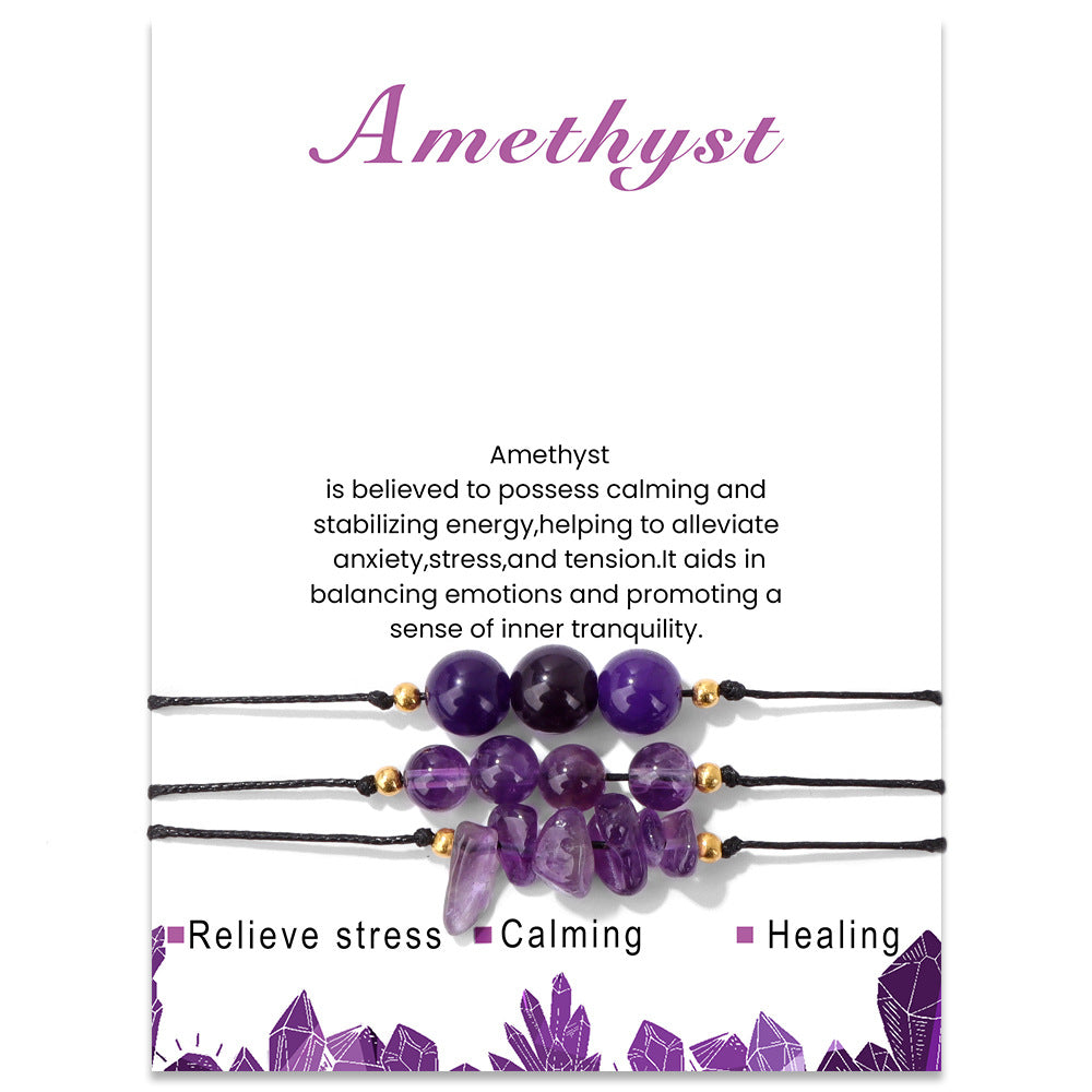 Olivenorma Natural Stone Gravel Bead Bracelet Set - image 1