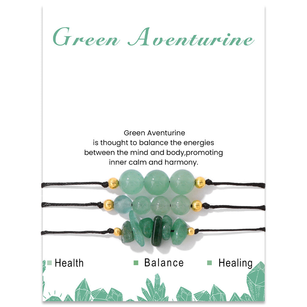 Olivenorma Natural Stone Gravel Bead Bracelet Set - Green Aventurine - image 26