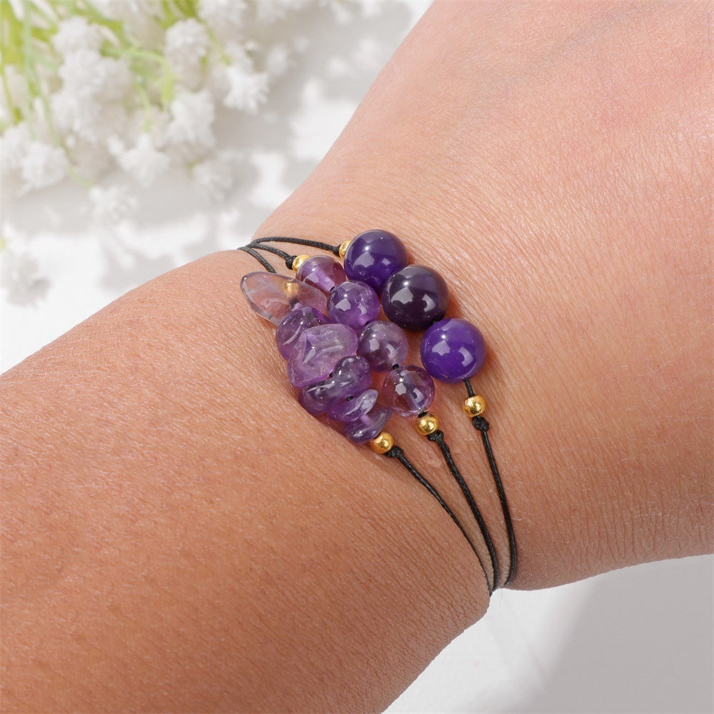 Olivenorma Natural Stone Gravel Bead Bracelet Set - image 2