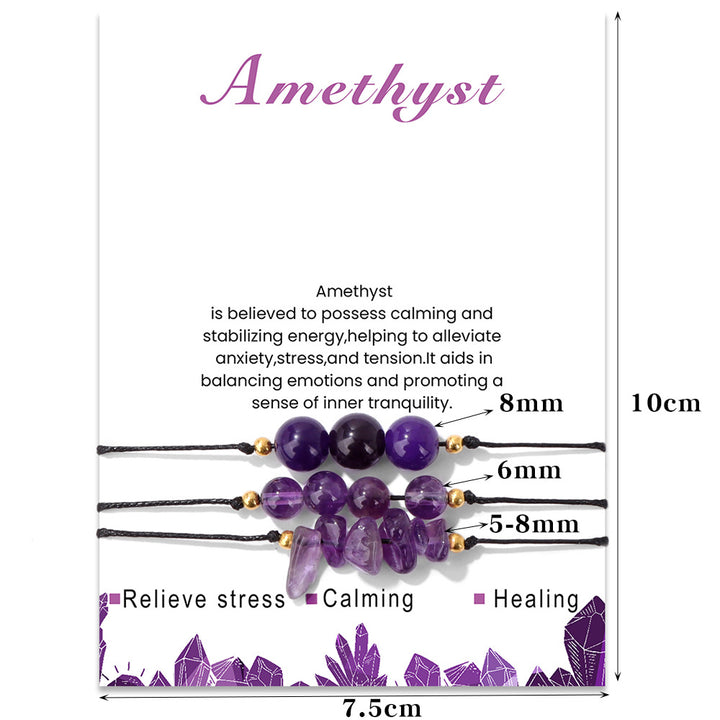 Olivenorma Natural Stone Gravel Bead Bracelet Set - image 3