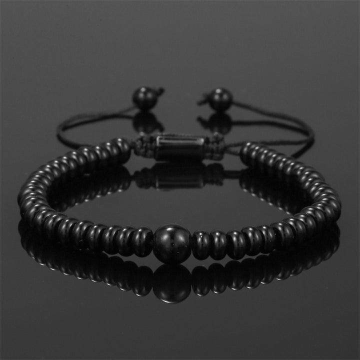 Olivenorma Lava Stone Obsidian Adjustable Men Bracelet - image 15