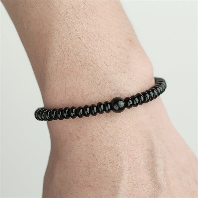 Olivenorma Lava Stone Obsidian Adjustable Men Bracelet - image 14