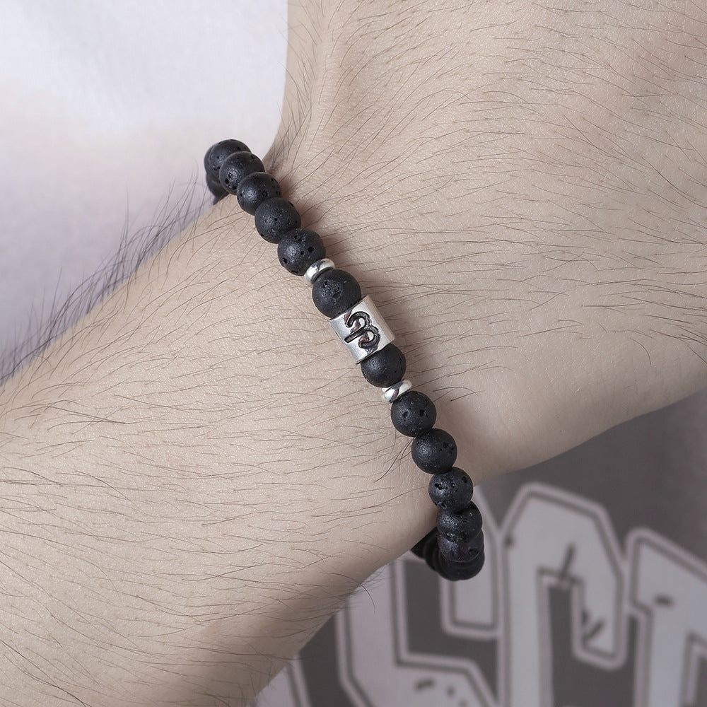 Olivenorma Lava Stone Constellation Handmade Beaded Men Bracelet - image 14