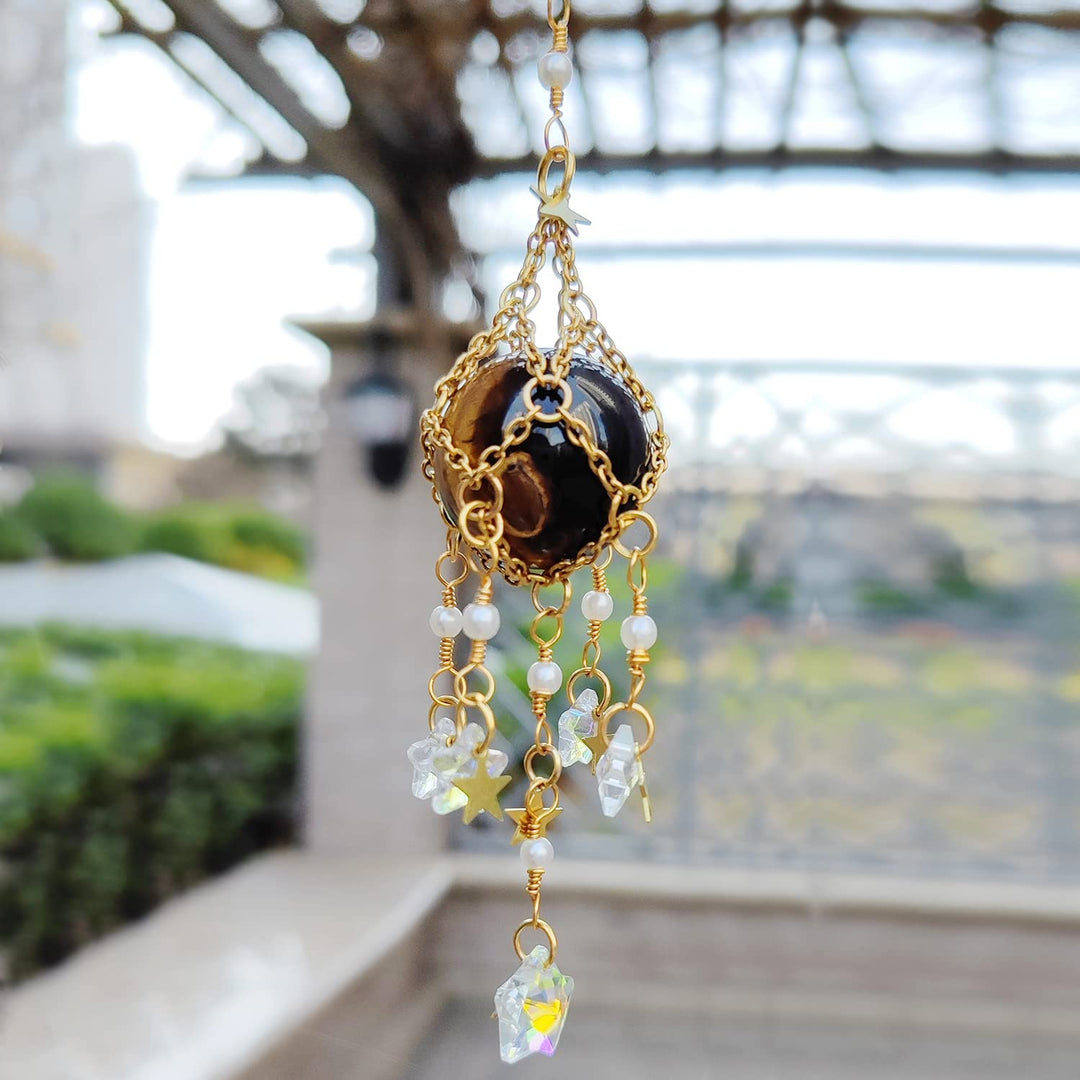 Olivenorma Natural Crystal Original Stone Hanging Pendant Wind Chime - image 30