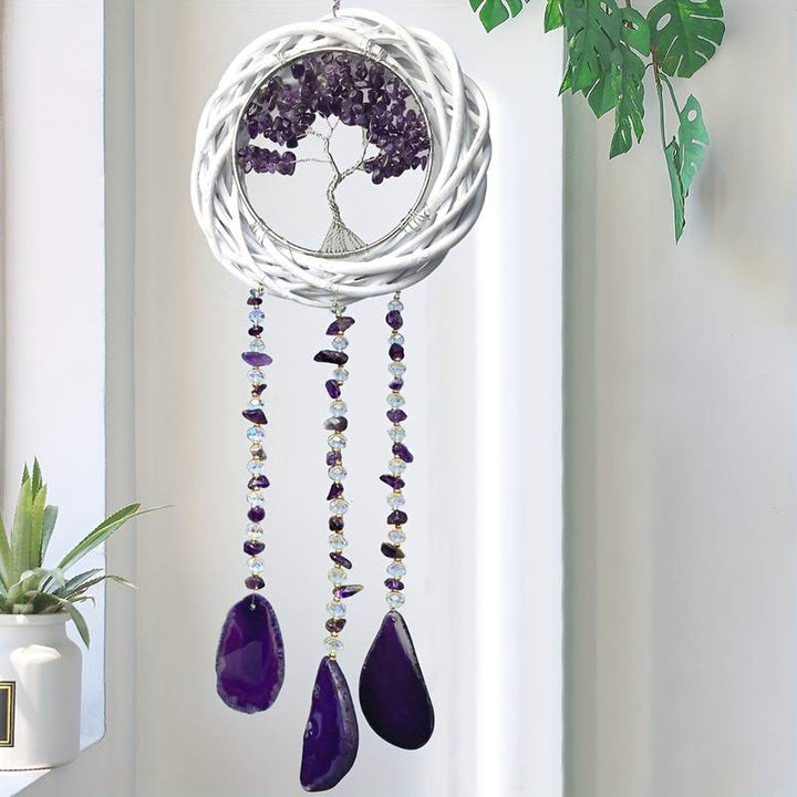 Olivenorma Tree Of Life Crystal Agate Wind Chime - image 3