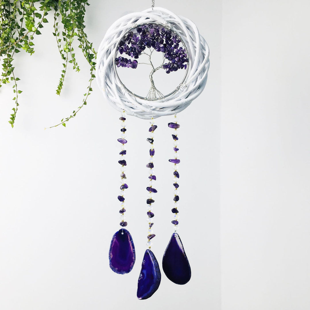 Olivenorma Tree Of Life Crystal Agate Wind Chime - image 1