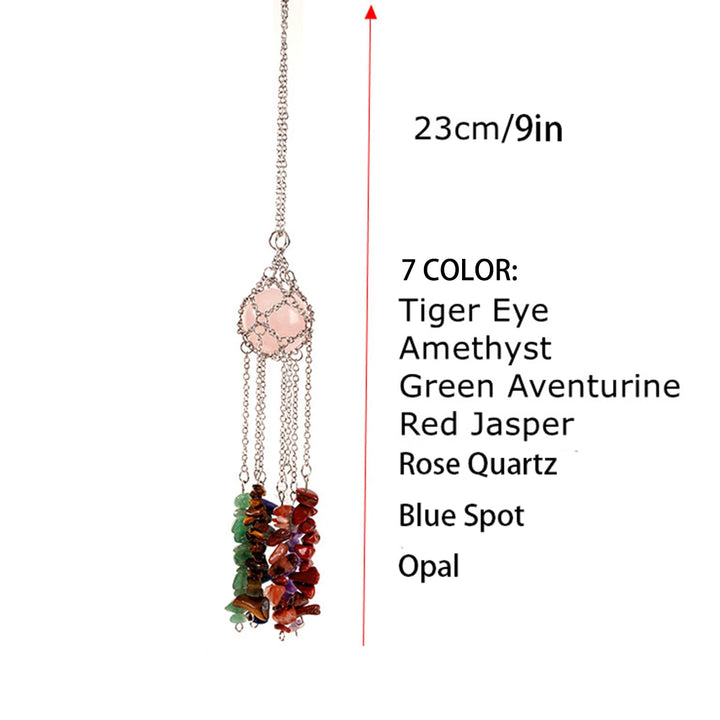 Olivenorma Hand-Woven Natural Crystal Hanging Pendan Wind Chime - image 18