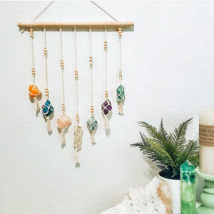 Olivenorma Boho Handwoven Chakra Crystal Pendant Ornaments - Chakra - image 0