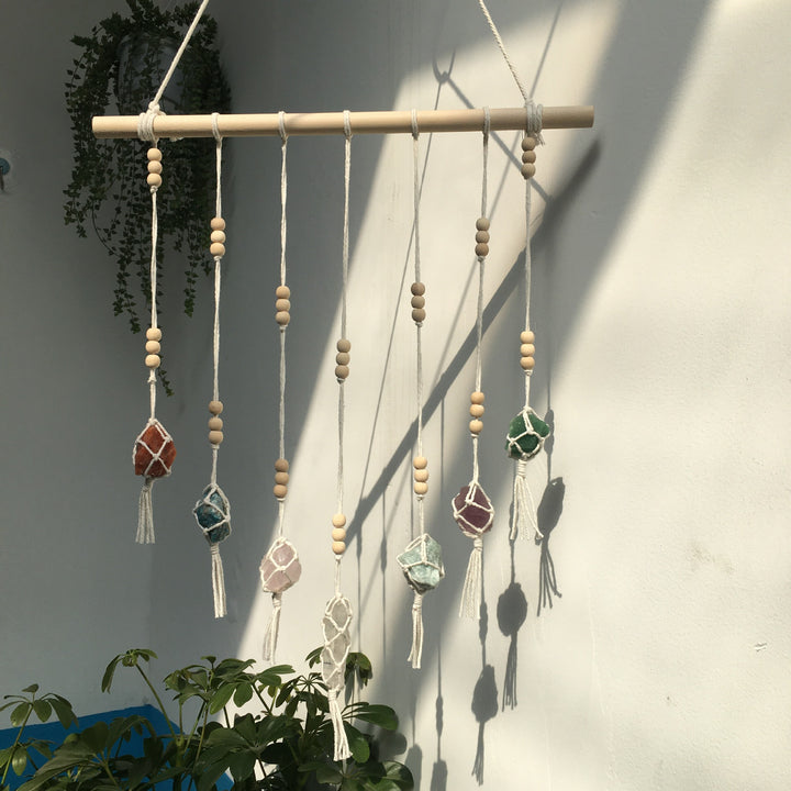 Olivenorma Boho Handwoven Chakra Crystal Pendant Ornaments - image 2