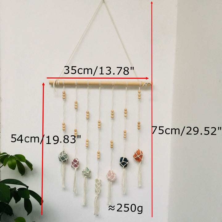 Olivenorma Boho Handwoven Chakra Crystal Pendant Ornaments - image 11