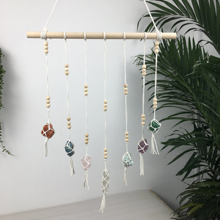 Olivenorma Boho Handwoven Chakra Crystal Pendant Ornaments - image 4