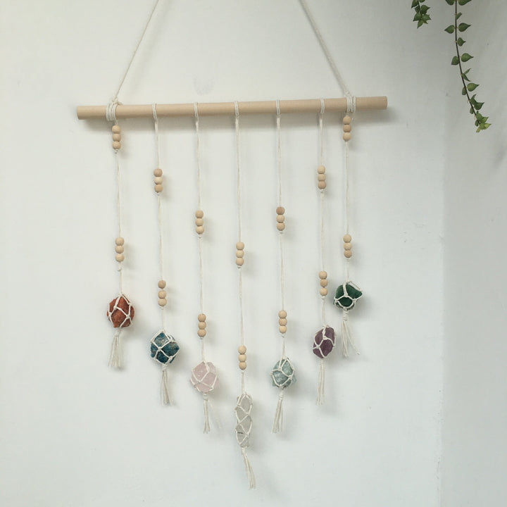 Olivenorma Boho Handwoven Chakra Crystal Pendant Ornaments - image 5
