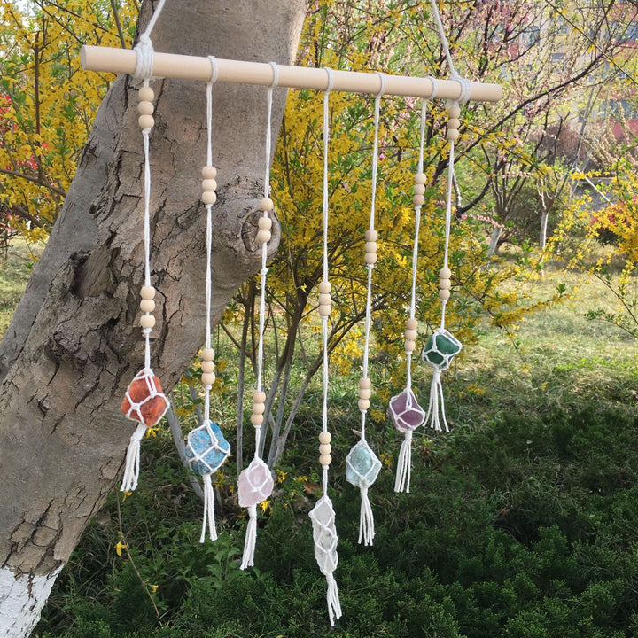 Olivenorma Boho Handwoven Chakra Crystal Pendant Ornaments - image 9