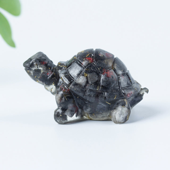 Olivenorma Crystal Gravel Glue Little Turtle Gemstone Decoration - Raw Ore Cinnabar - image 28