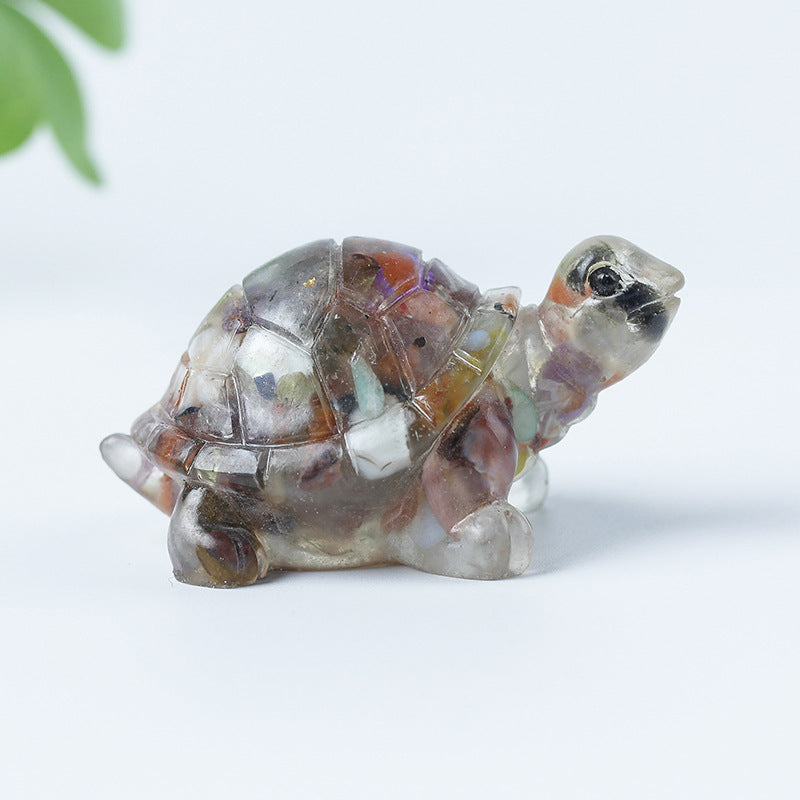 Olivenorma Crystal Gravel Glue Little Turtle Gemstone Decoration - Mixed Crystal - image 60