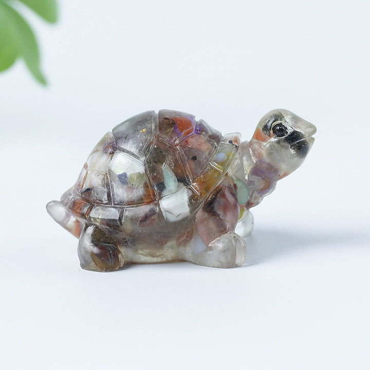 Olivenorma Crystal Gravel Glue Little Turtle Gemstone Decoration - Mixed Crystal - image 60