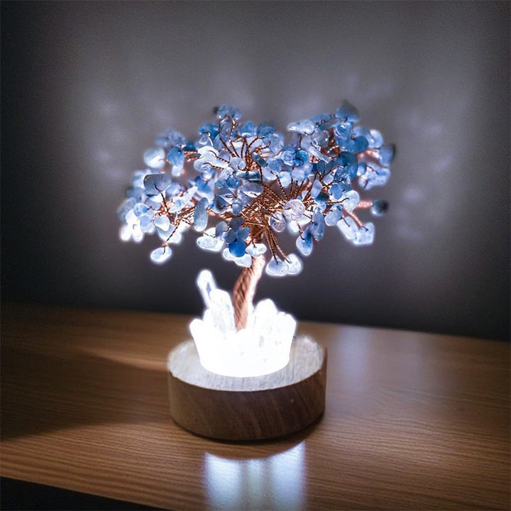 Olivenorma Aquamarine Crystal Feng Shui Tree Lamp - image 5