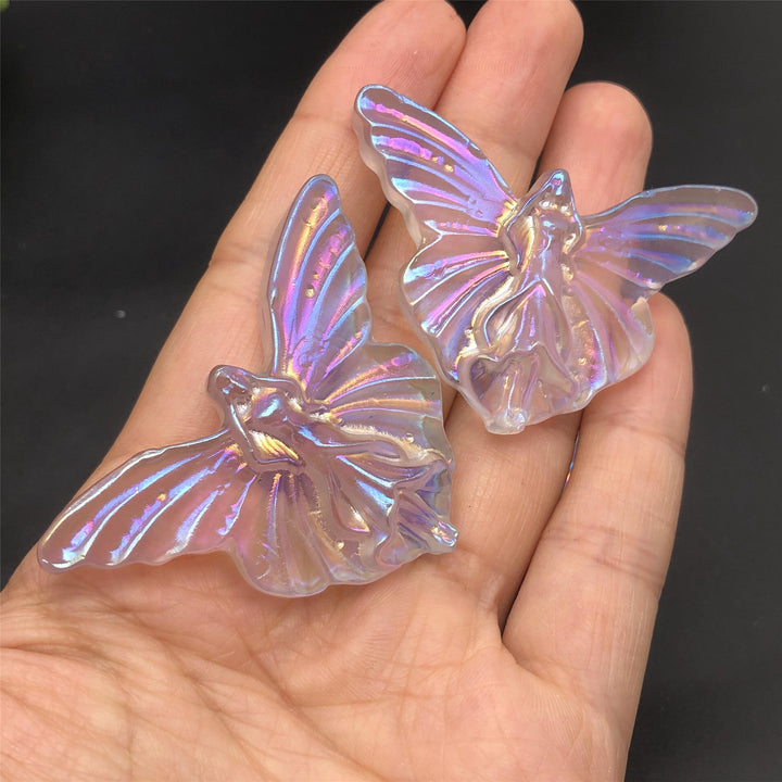Olivenorma Electroplate Carved Fairy Butterfly Gemstone Decoration - image 4