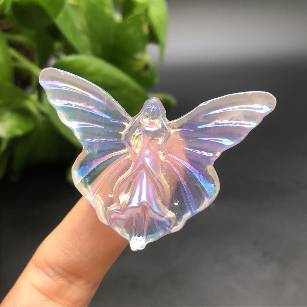 Olivenorma Electroplate Carved Fairy Butterfly Gemstone Decoration - image 1