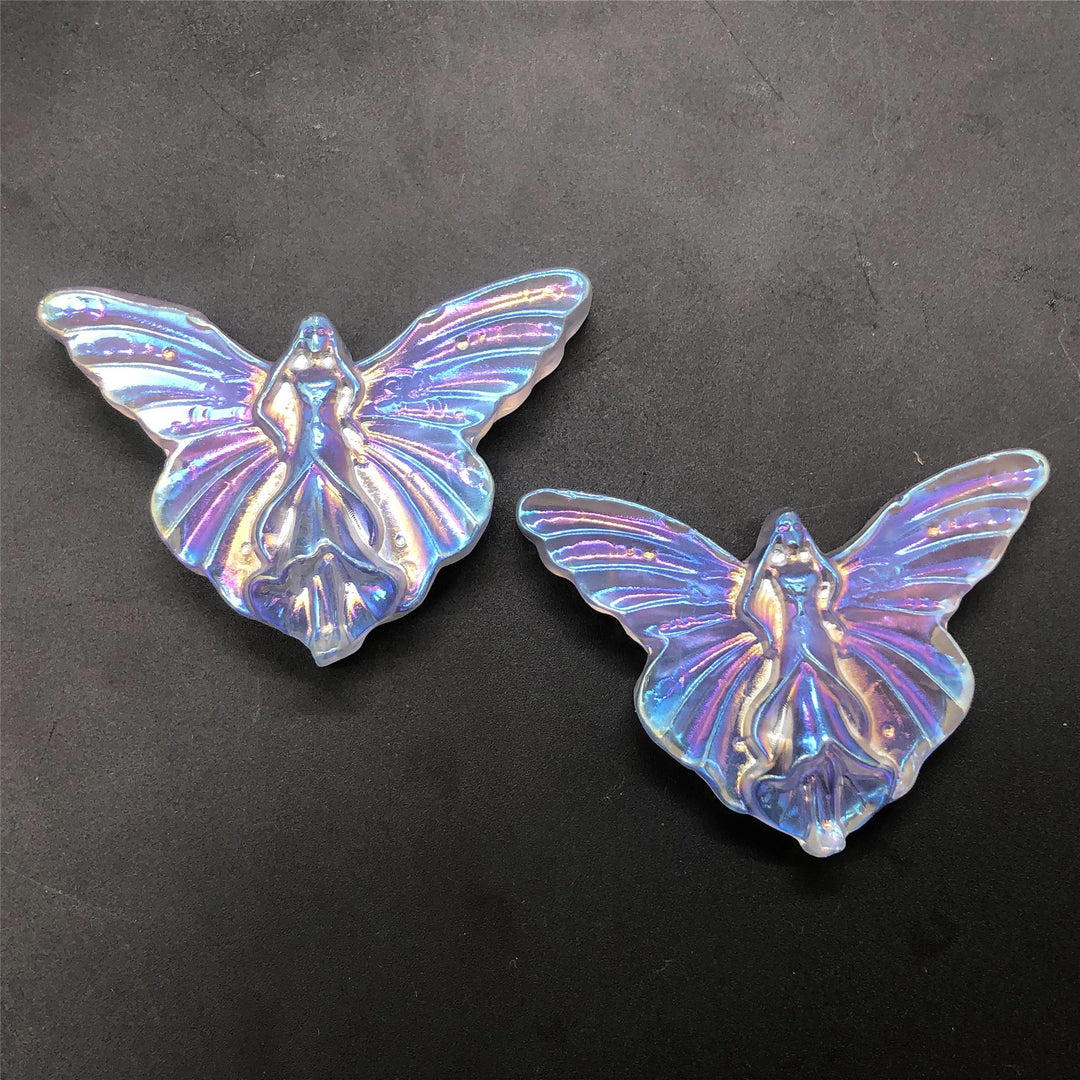 Olivenorma Electroplate Carved Fairy Butterfly Gemstone Decoration - image 6