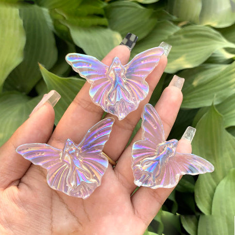 Olivenorma Electroplate Carved Fairy Butterfly Gemstone Decoration - Butterfly - image 0