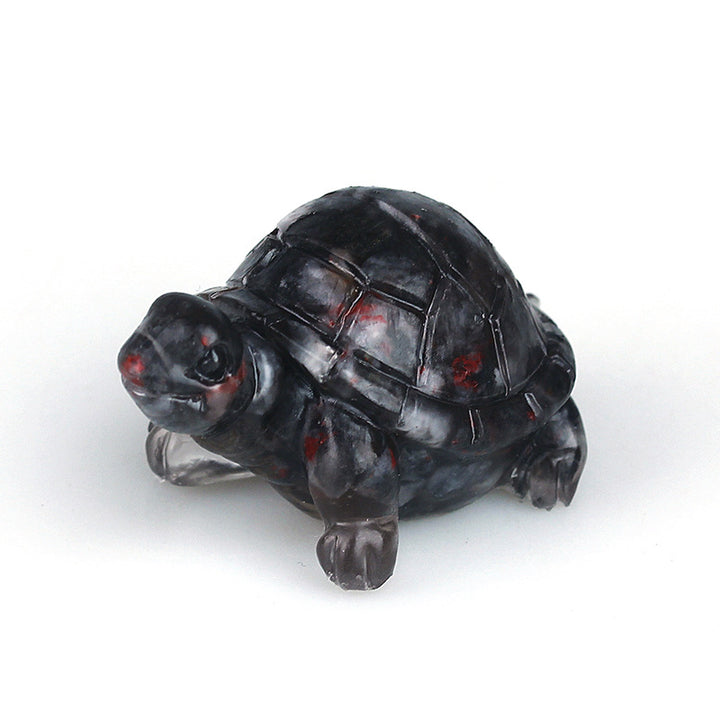 Olivenorma Cute Little Turtle Ornament Gemstone Decoration - Raw Ore Cinnabar - image 38