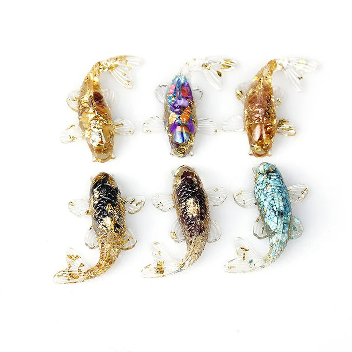 Olivenorma Creative Artificial Fish Ornaments Gemstone Decoration - image 0