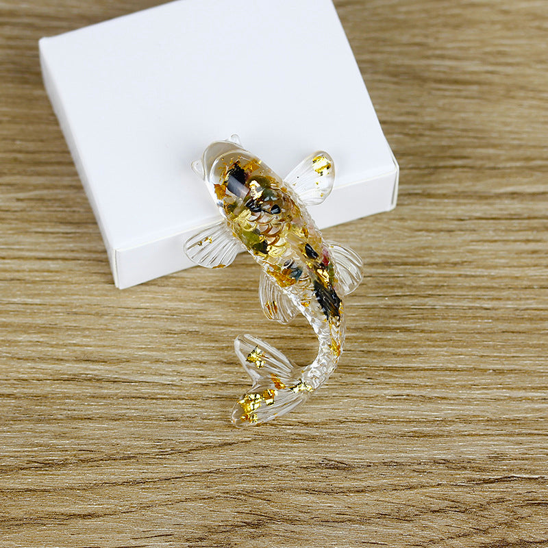 Olivenorma Creative Artificial Fish Ornaments Gemstone Decoration - Tourmaline - image 31