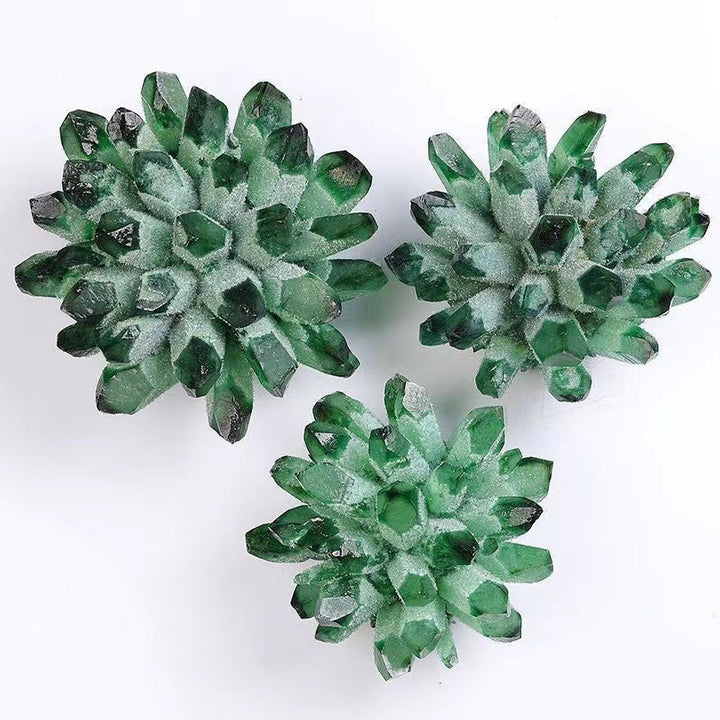 Olivenorma 1pc Crystal Cluster Green Phantom Quartz Home Decoration - image 2