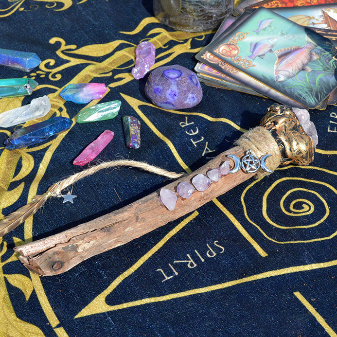 Olivenorma Weird Branches Celtic Knot Accessories Witch Crystal Wands - Rose Quartz - image 12