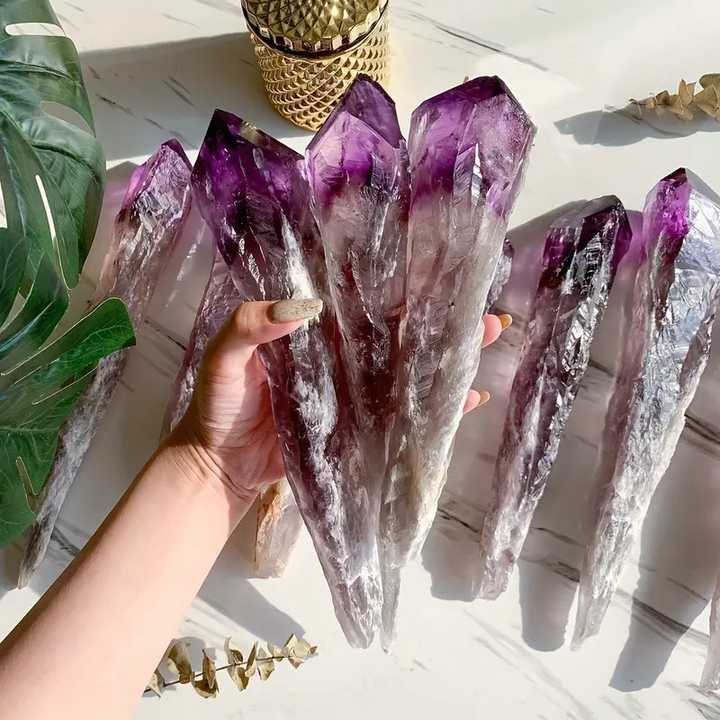Olivenorma Natural Raw Amethyst Crystal Wands - Random Size 600-700g - image 0