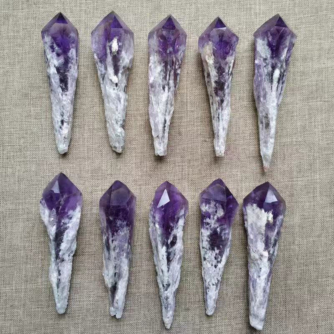 Olivenorma Natural Raw Amethyst Crystal Wands - image 3