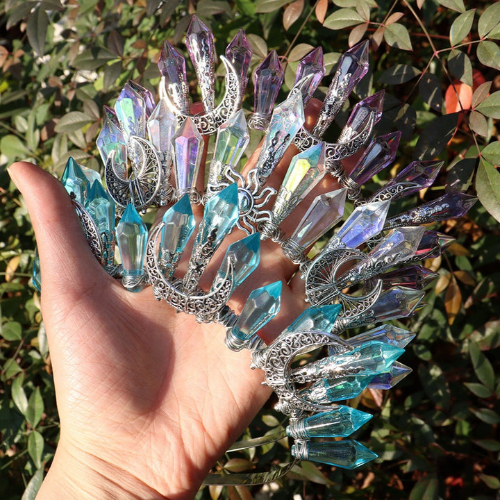 Olivenorma Acrylic Beaded Crystal Handmade Crystal Crown - image 0