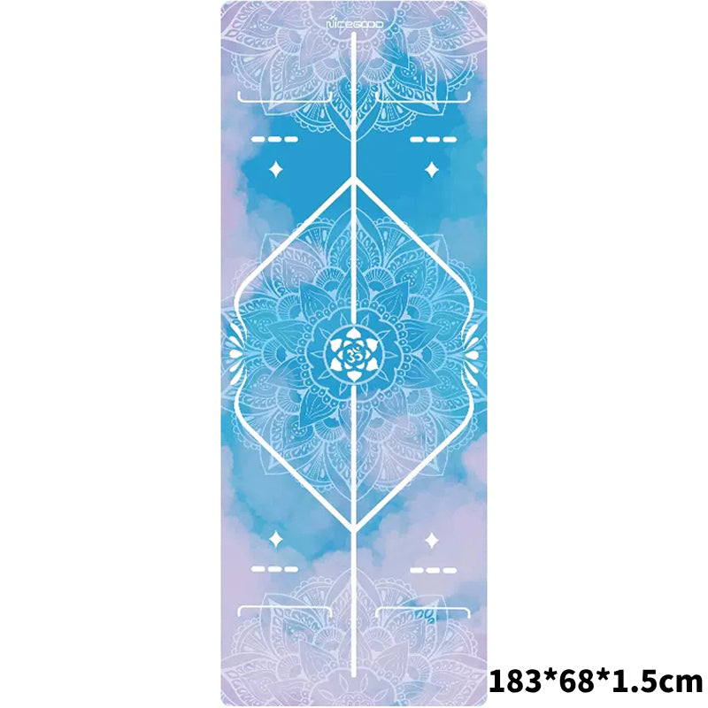 Olivenorma Suede Rubber Thin And Convenient Yoga Towel Mat  - Clear Sky(183*68*0.15cm) - image 4