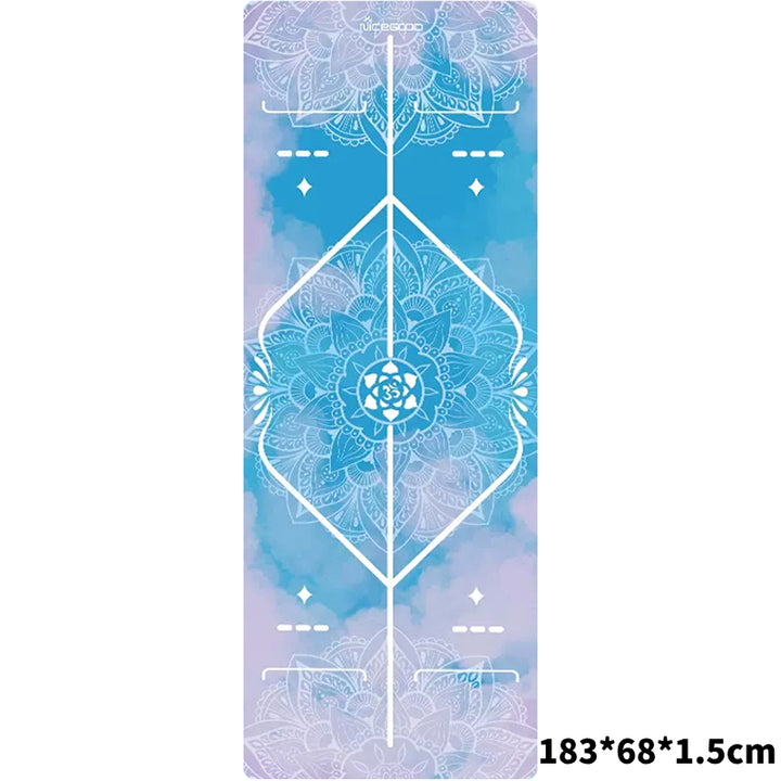 Olivenorma Suede Rubber Thin And Convenient Yoga Towel Mat  - Clear Sky(183*68*0.15cm) - image 4