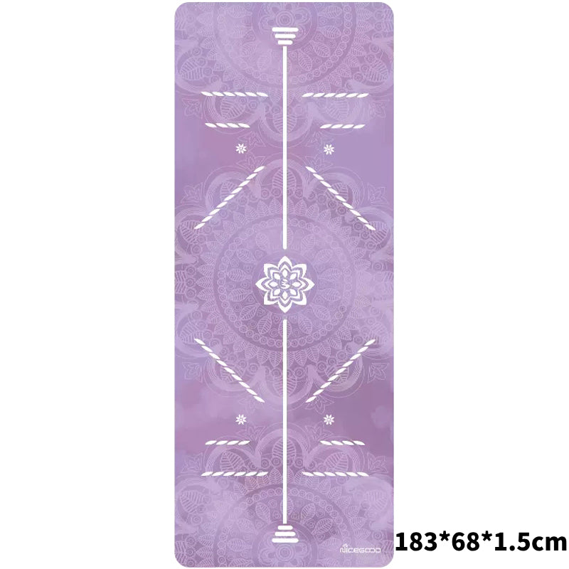 Olivenorma Suede Rubber Thin And Convenient Yoga Towel Mat  - Body Line(183*68*0.15cm) - image 8