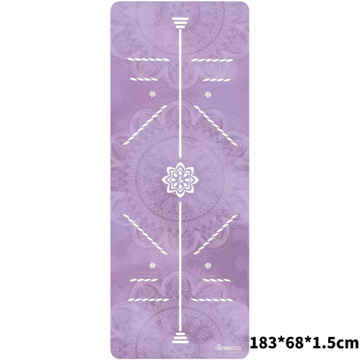 Olivenorma Suede Rubber Thin And Convenient Yoga Towel Mat  - Body Line(183*68*0.15cm) - image 8