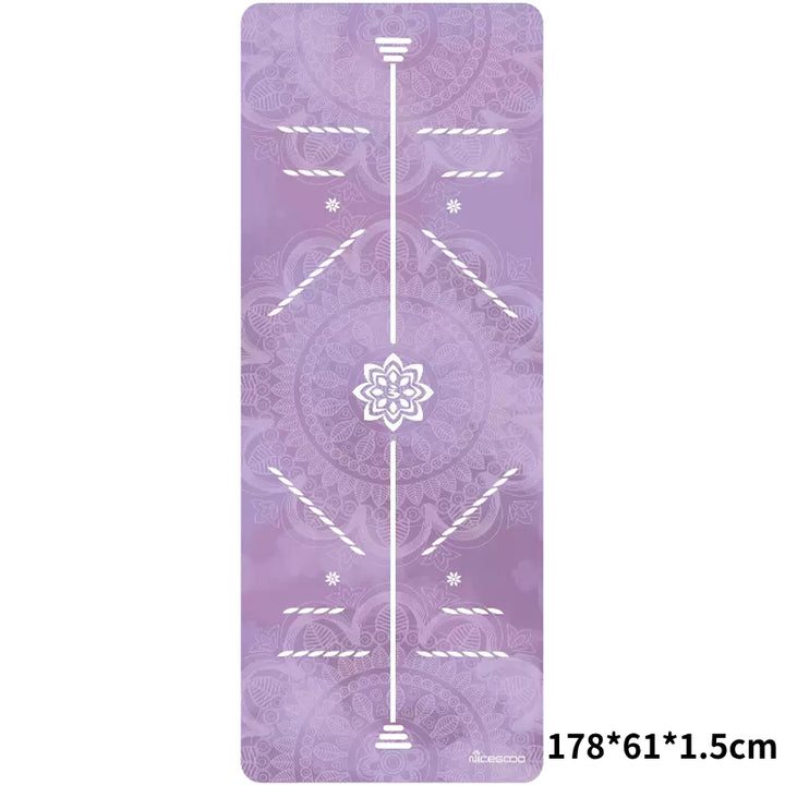 Olivenorma Suede Rubber Thin And Convenient Yoga Towel Mat  - Body Line(178*61*0.15cm) - image 7