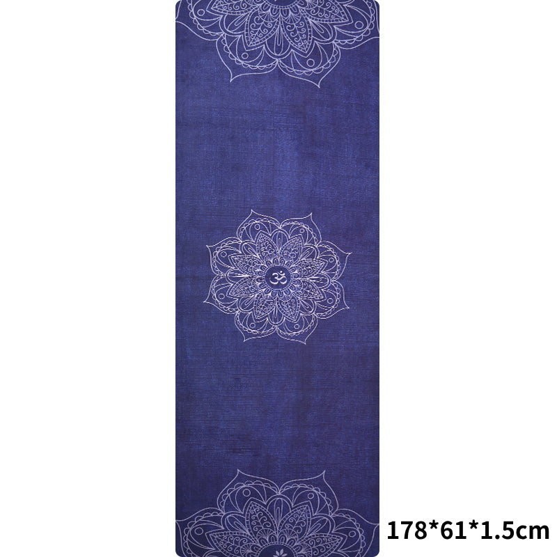 Olivenorma Suede Rubber Thin And Convenient Yoga Towel Mat  - Colorful Mandala Flowers(178*61*0.15cm) - image 9