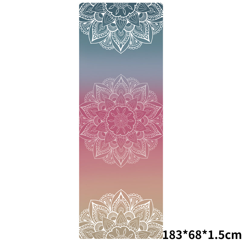 Olivenorma Suede Rubber Thin And Convenient Yoga Towel Mat  - Colorful Mandala Flowers(183*68*0.15cm) - image 10