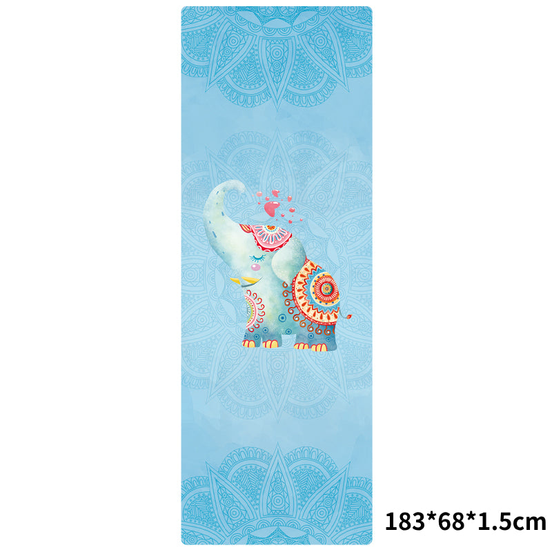 Olivenorma Suede Rubber Thin And Convenient Yoga Towel Mat  - Baby Elephant(183*68*0.15cm) - image 11