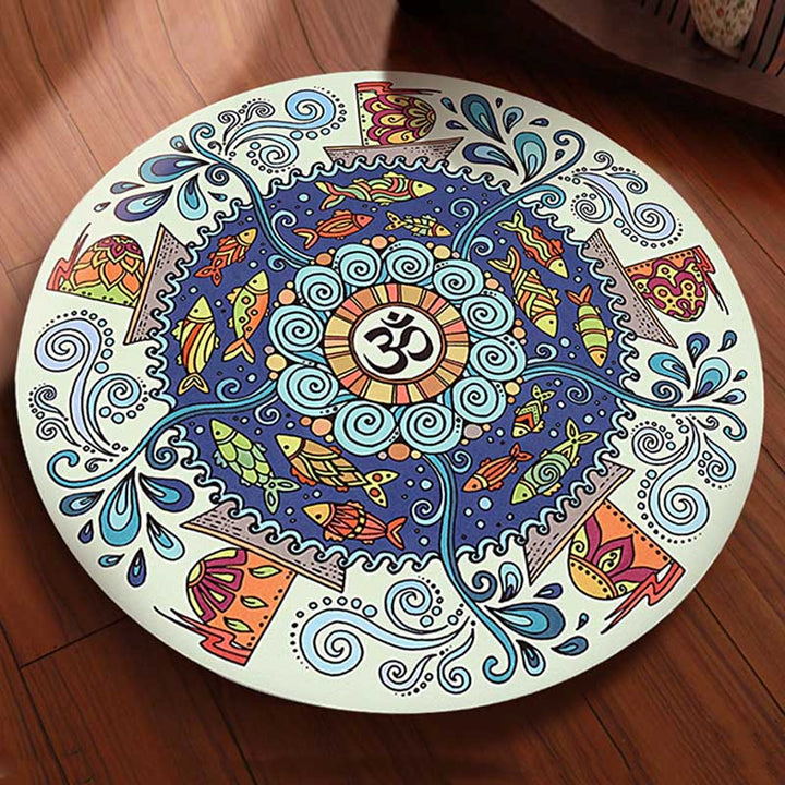 Olivenorma 60cm Small Round Non-Slip Yoga Mat - image 0