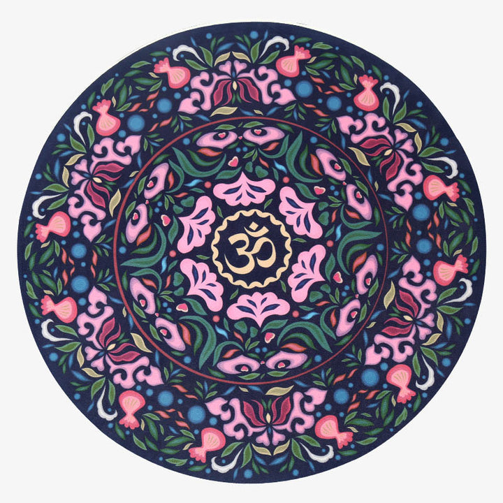 Olivenorma 60cm Small Round Non-Slip Yoga Mat - Butterfly Love - image 4