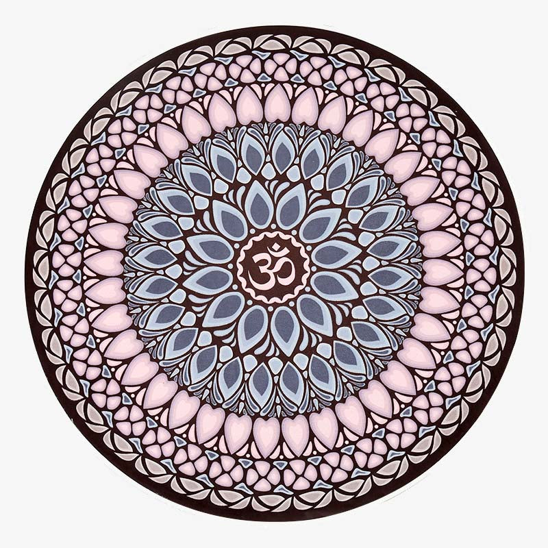Olivenorma 60cm Small Round Non-Slip Yoga Mat - Bright Mirror - image 5