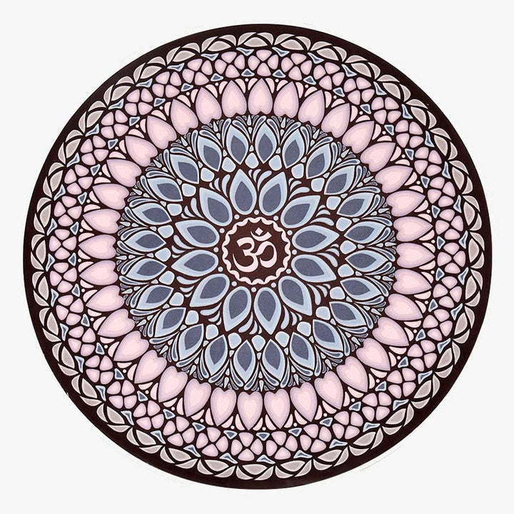 Olivenorma 60cm Small Round Non-Slip Yoga Mat - Bright Mirror - image 5