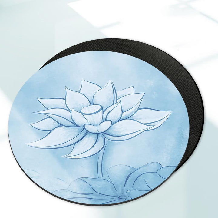 Olivenorma "Om Sea of Flowers" Round 60cm Meditation Yoga Mat - image 10